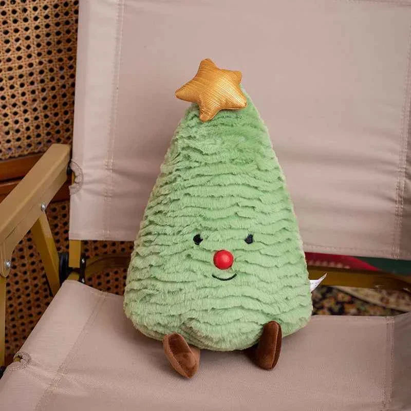 Cute Christmas Series Plush Doll (8-9 in) - Stuffed Santa, Snowman & Elk Toy