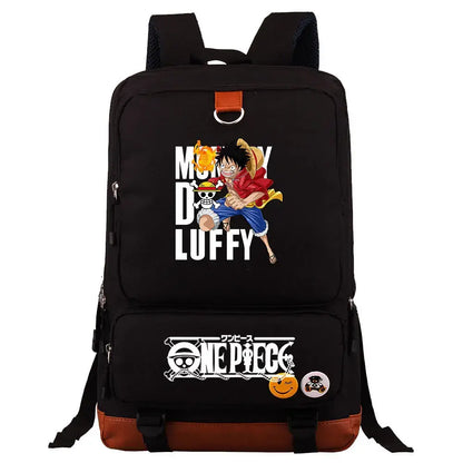 One Piece Luffy Printed Unisex Backpack School Travel Bag
