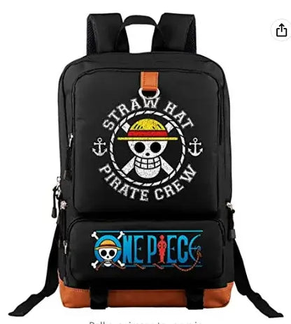One Piece Luffy Printed Unisex Backpack School Travel Bag