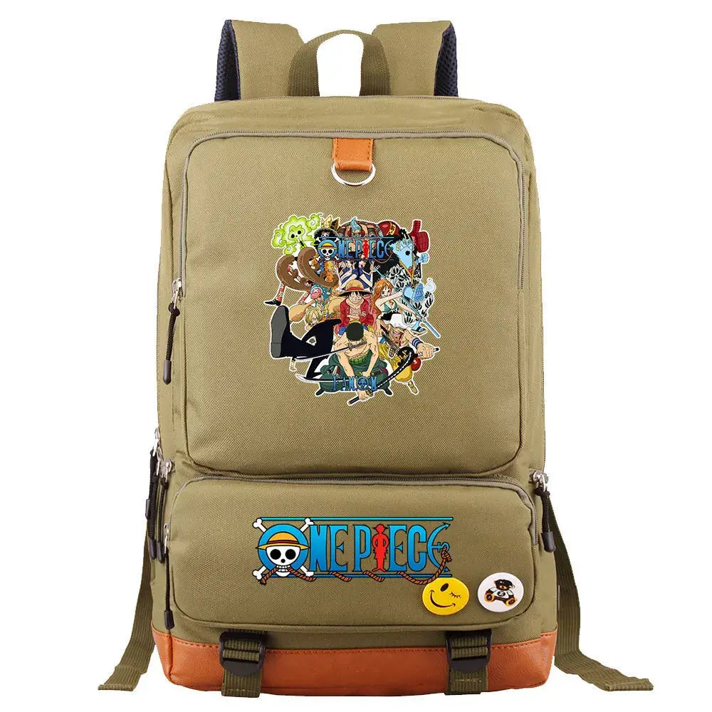 One Piece Luffy Printed Unisex Backpack School Travel Bag