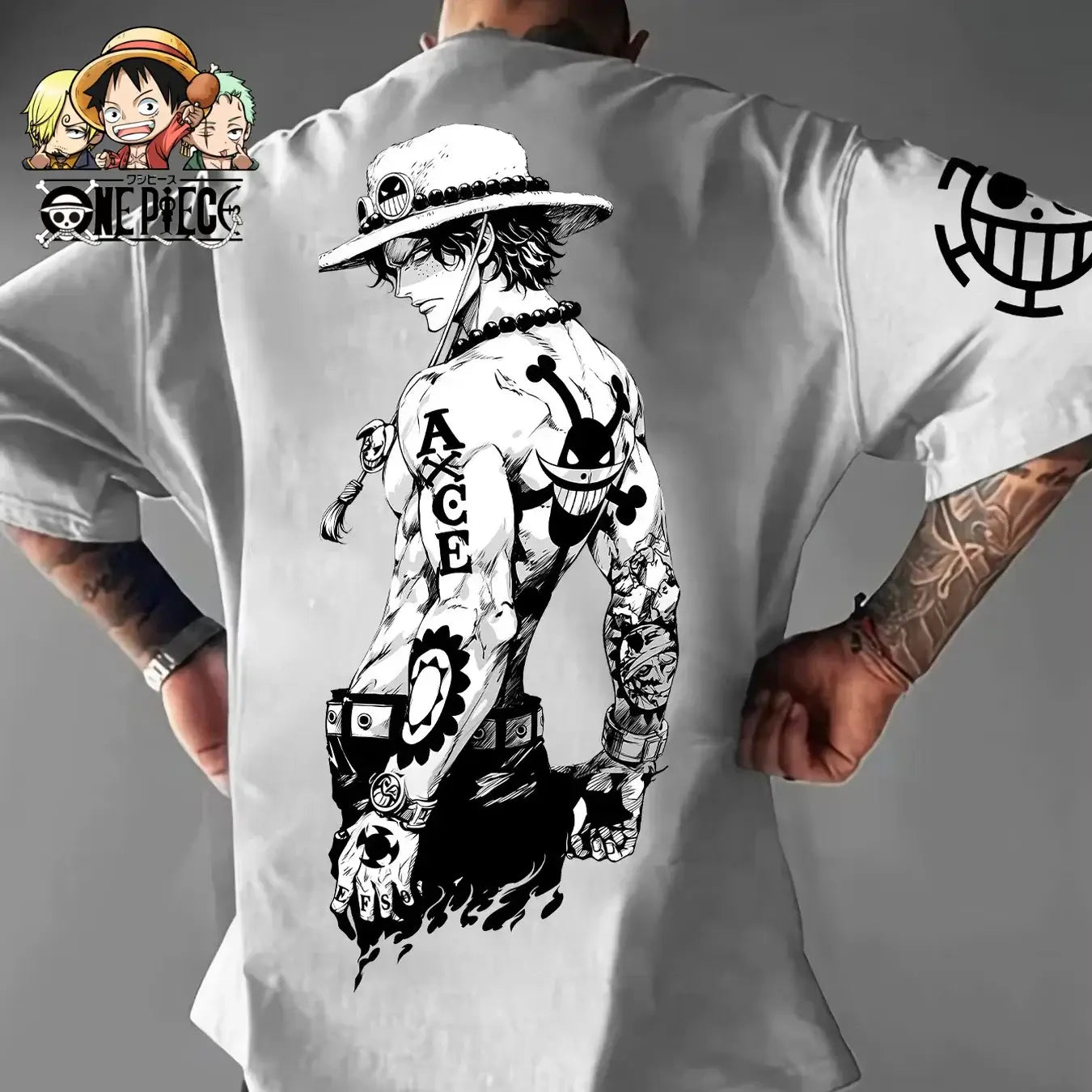 One Piece Luffy T-Shirt: Oversized Cotton Y2K Graphic Tee