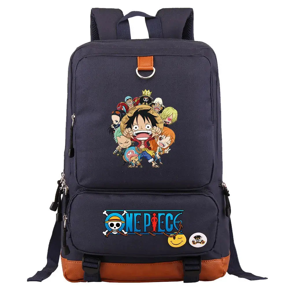 One Piece Luffy Printed Unisex Backpack School Travel Bag