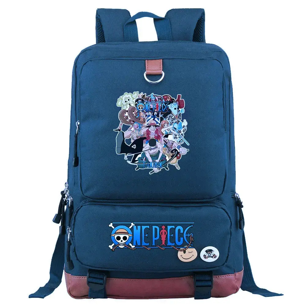 One Piece Luffy Printed Unisex Backpack School Travel Bag