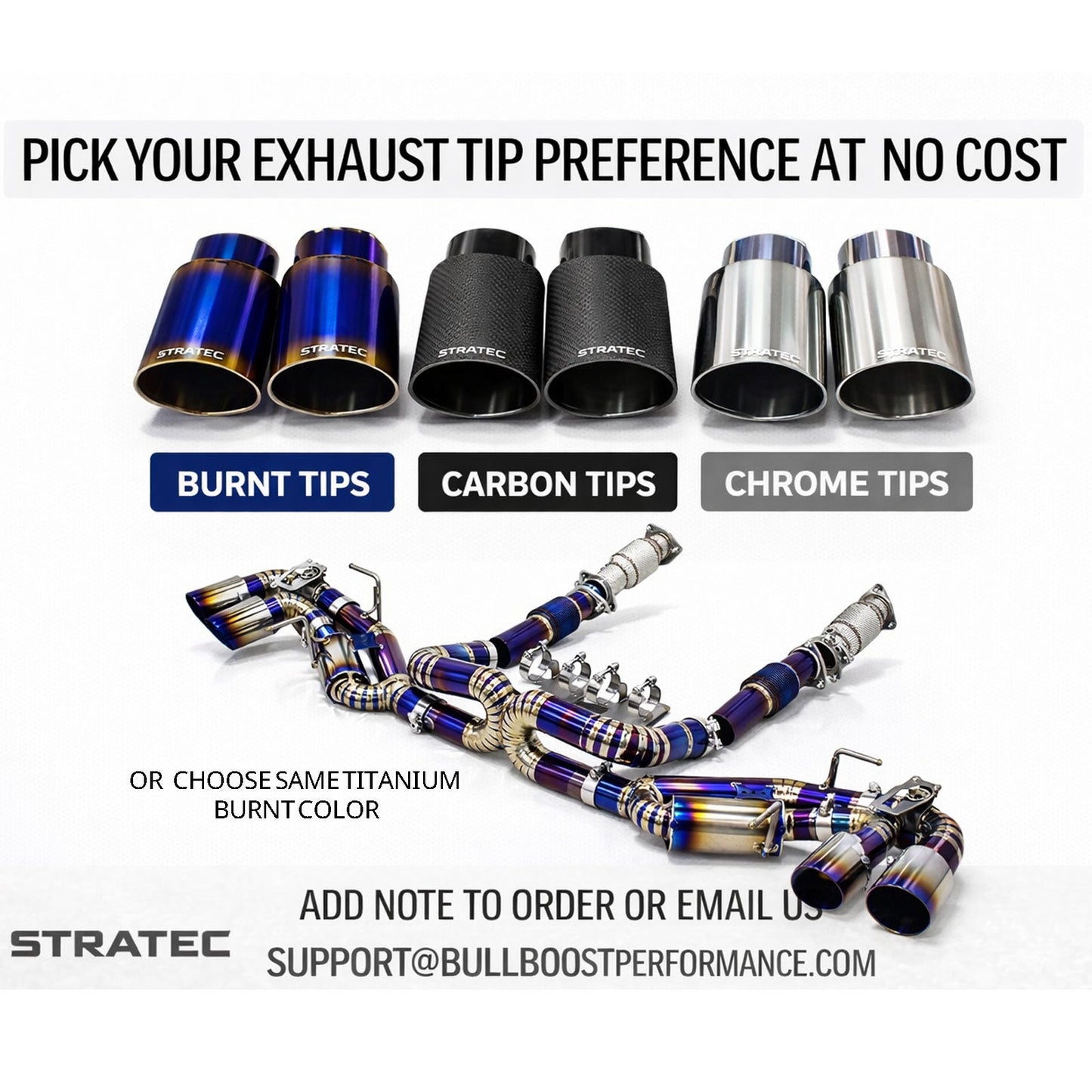 High Flow Titanium Catback Exhaust System for Ferrari 360 Modena Spider F360 3.6L