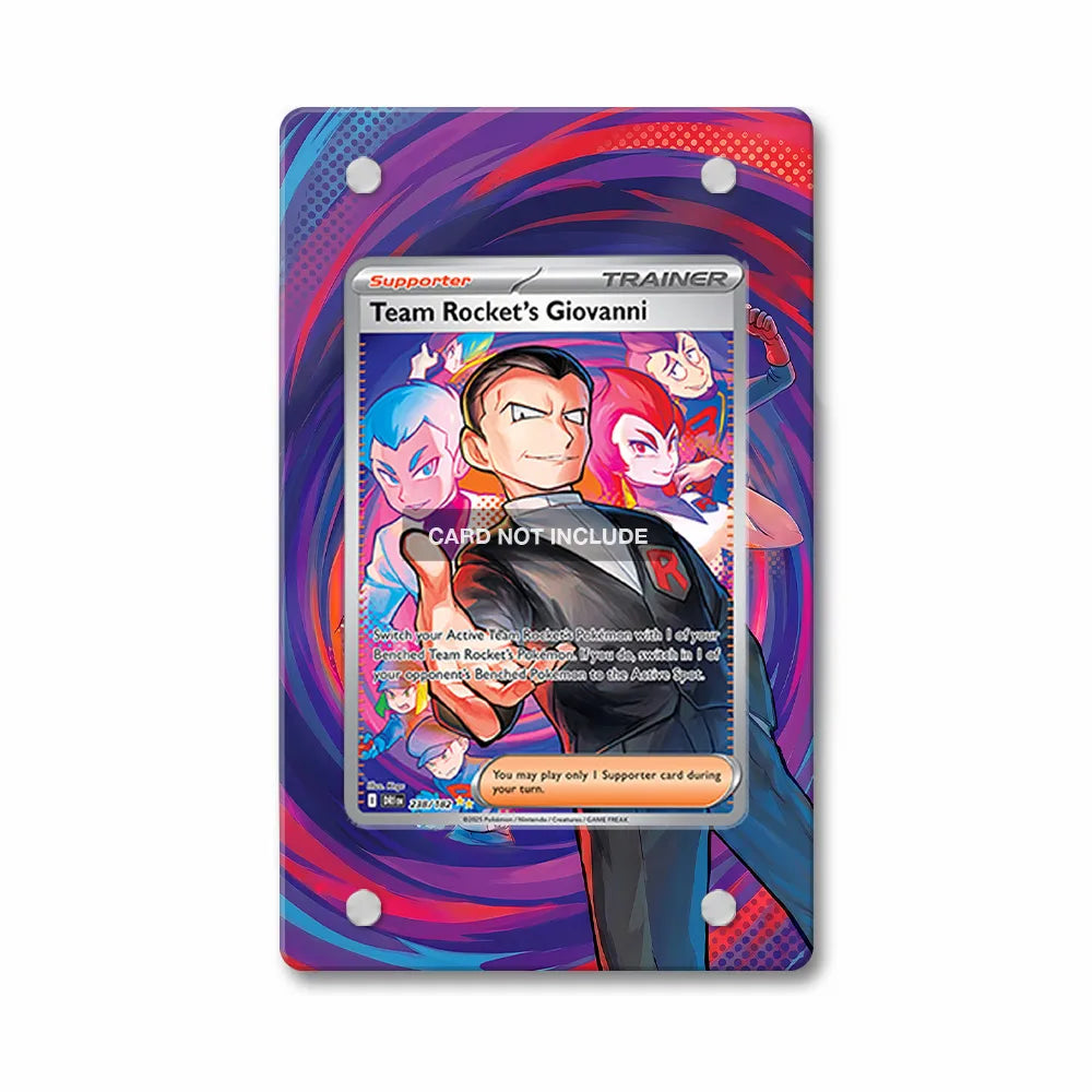 Team Rocket's Giovanni 238-182 SIR SAR Destined Rivals Extended Art Display Cases