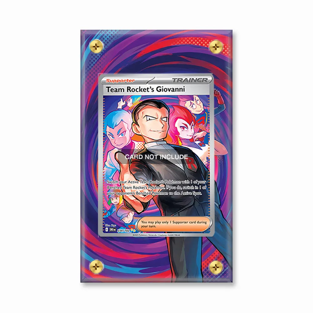 Team Rocket's Giovanni 238-182 SIR SAR Destined Rivals Extended Art Display Cases
