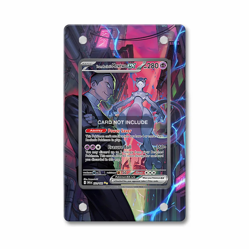 Team Rocket's Mewtwo ex 231-182 SIR SAR Destined Rivals Extended Art Display Cases