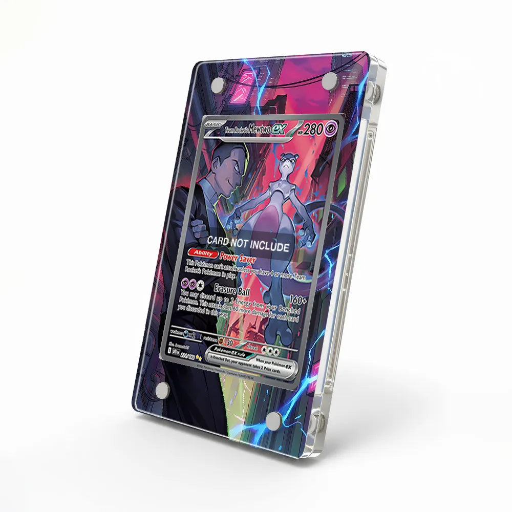Team Rocket's Mewtwo ex 231-182 SIR SAR Destined Rivals Extended Art Display Cases