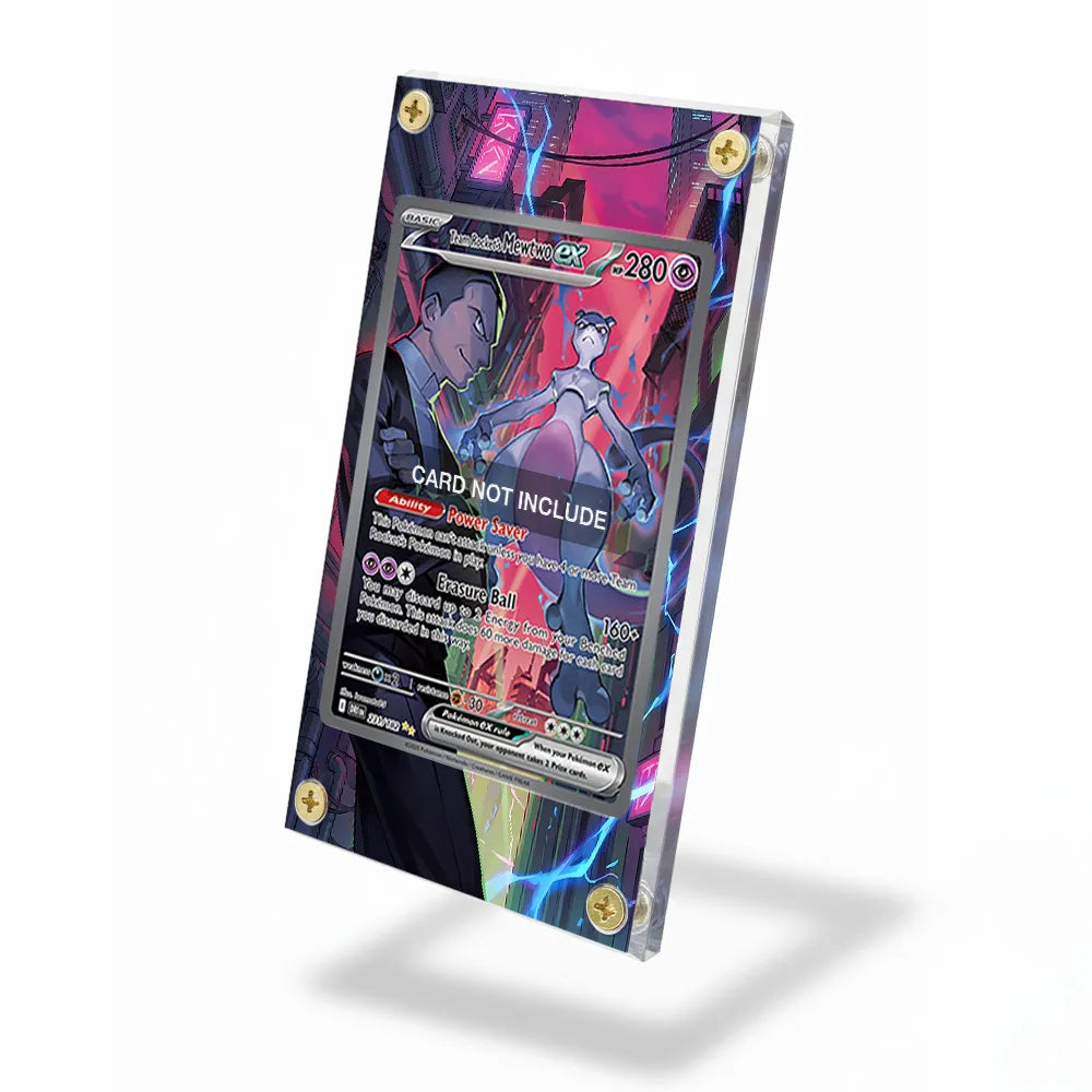 Team Rocket's Mewtwo ex 231-182 SIR SAR Destined Rivals Extended Art Display Cases