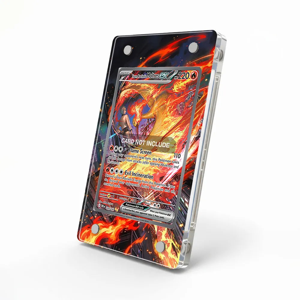 Team Rocket's Moltres ex 229-182 SIR SAR Destined Rivals Extended Art Display Cases