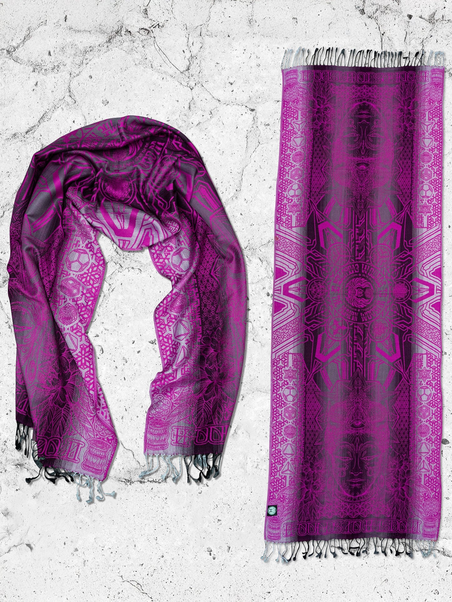 WOUNDS TO WISDOM ✦ Pink Gradient Festival Shawl