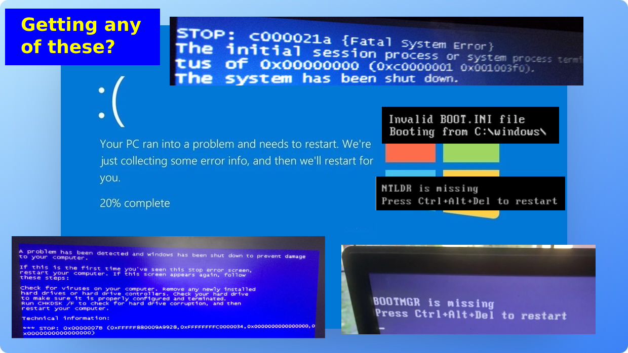 13-in-1 Windows Installer & PC Repair Toolkit (Windows 2000–11, WinPE, Password Reset, ERD Tools)