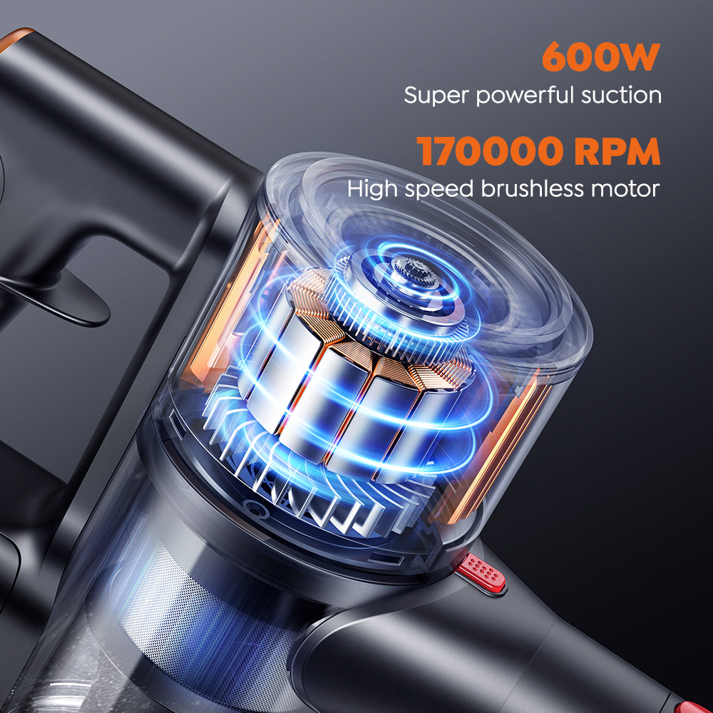 Buture X9 Cordless Vacuum | 600W 50KPA | 60min Runtime