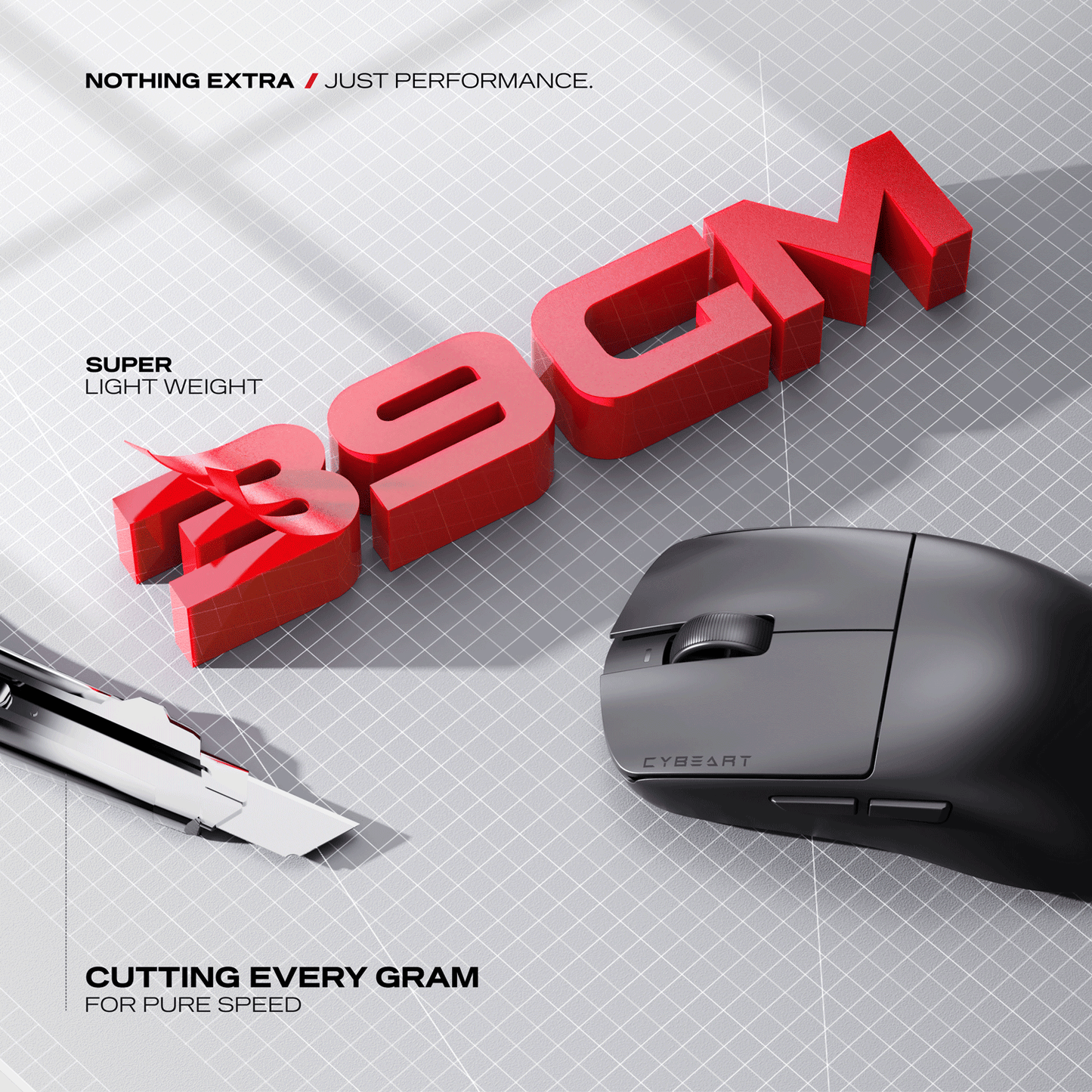Xeus | 8K 39g Superlight Tri-Mode Gaming Mouse