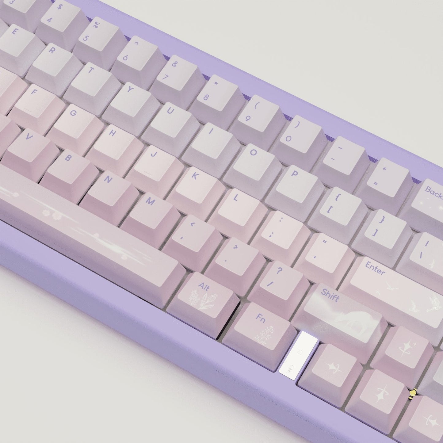Aesthetic Sky Design Keycaps and Mechanical Keyboard