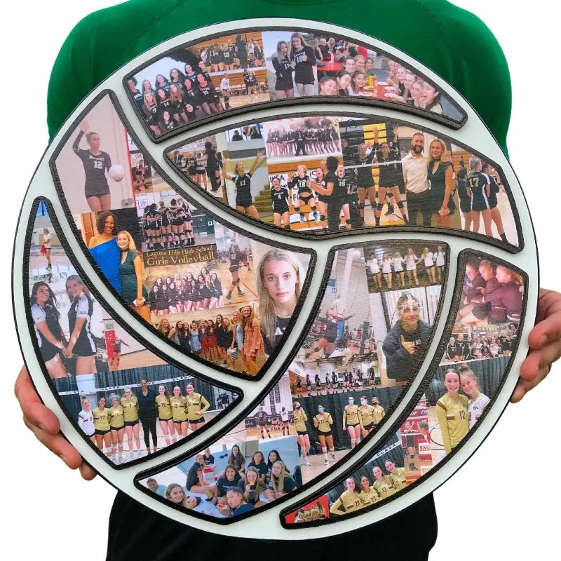 15 inch Volleyball Collage Gift | "Made to Perfection!"