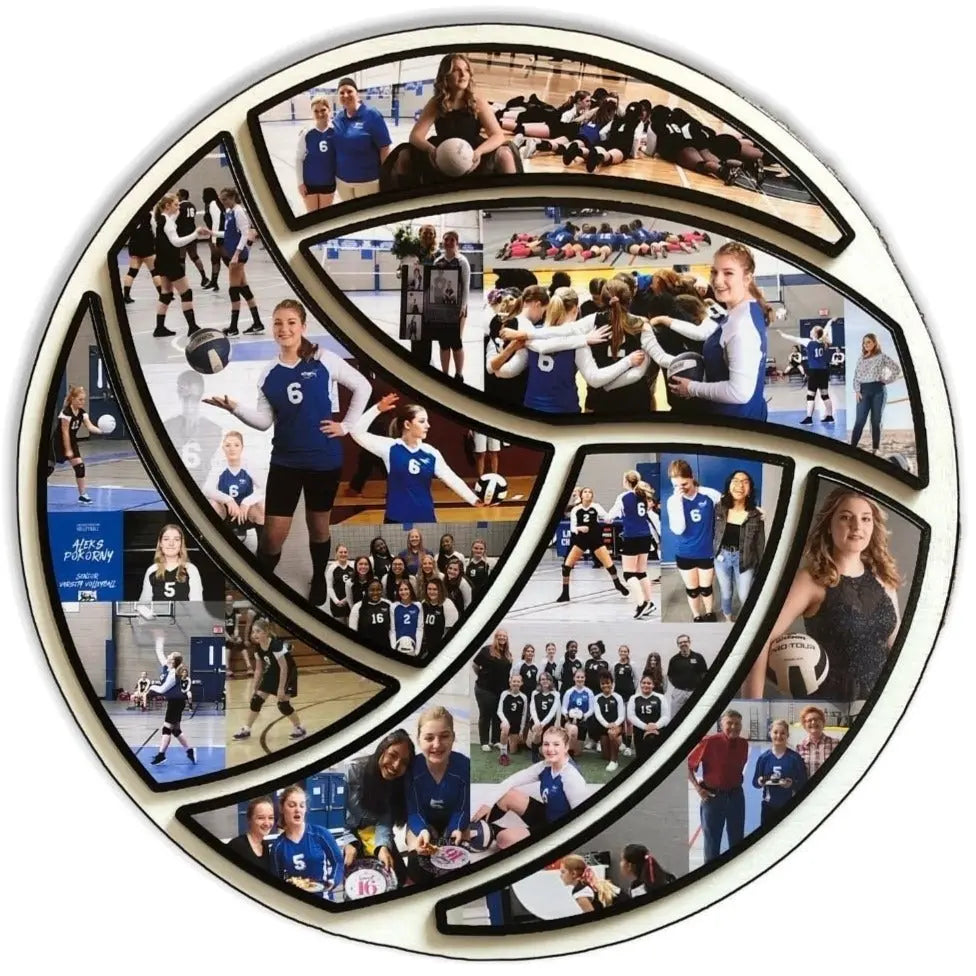 15 inch Volleyball Collage Gift | "Made to Perfection!"