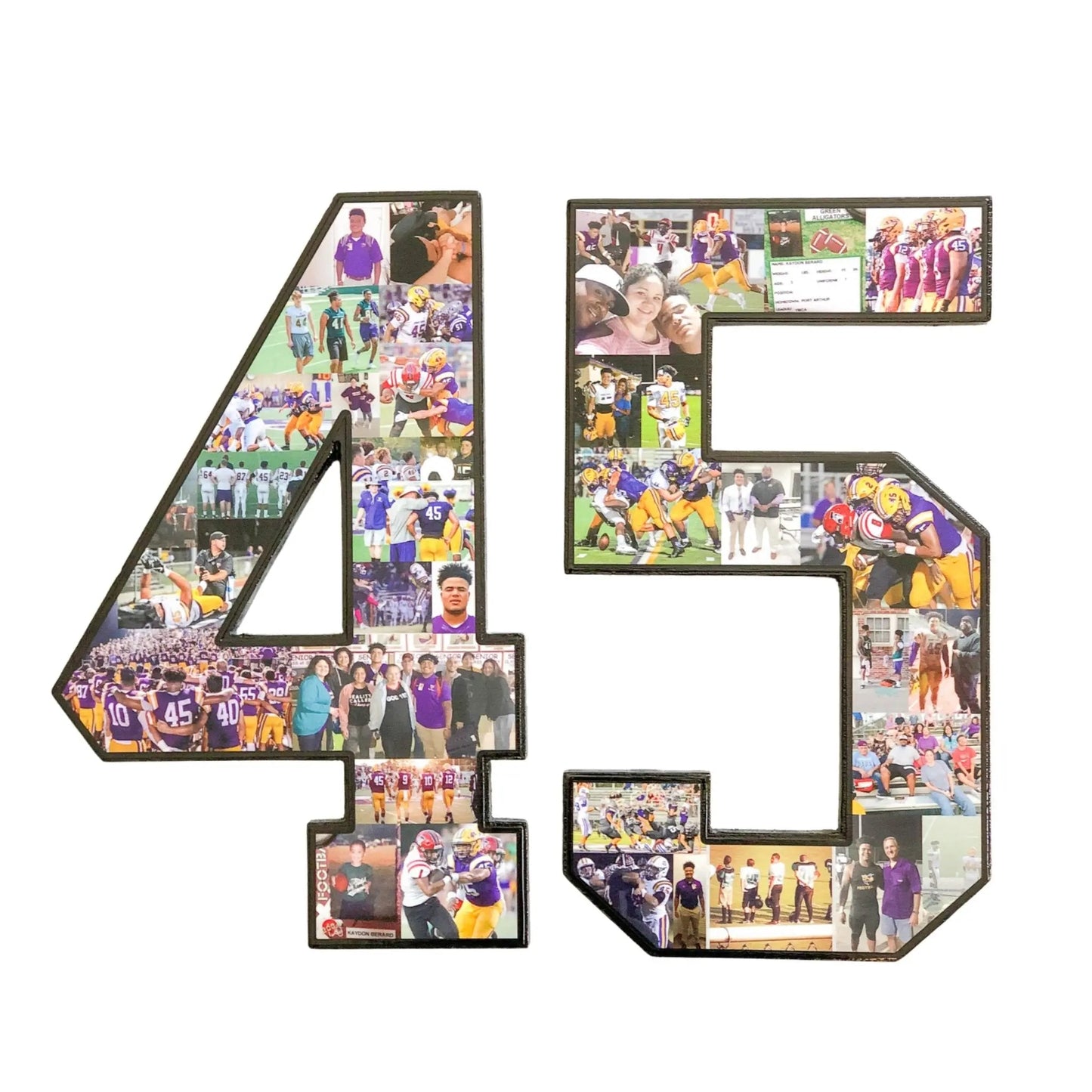 12 Inch Senior Night Number With Pictures Inside | "Happy Customer!"