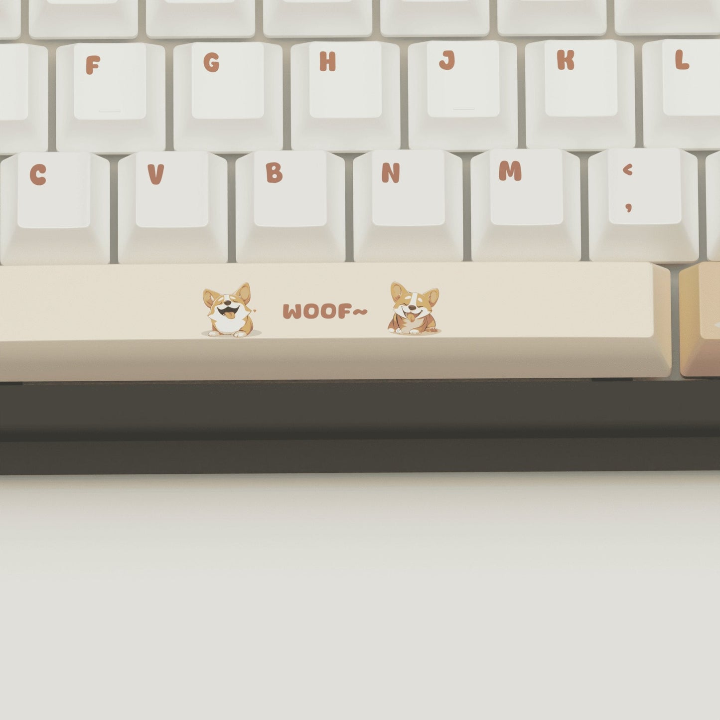 Corgi Lover Design Keycaps and Mechanical Keyboard