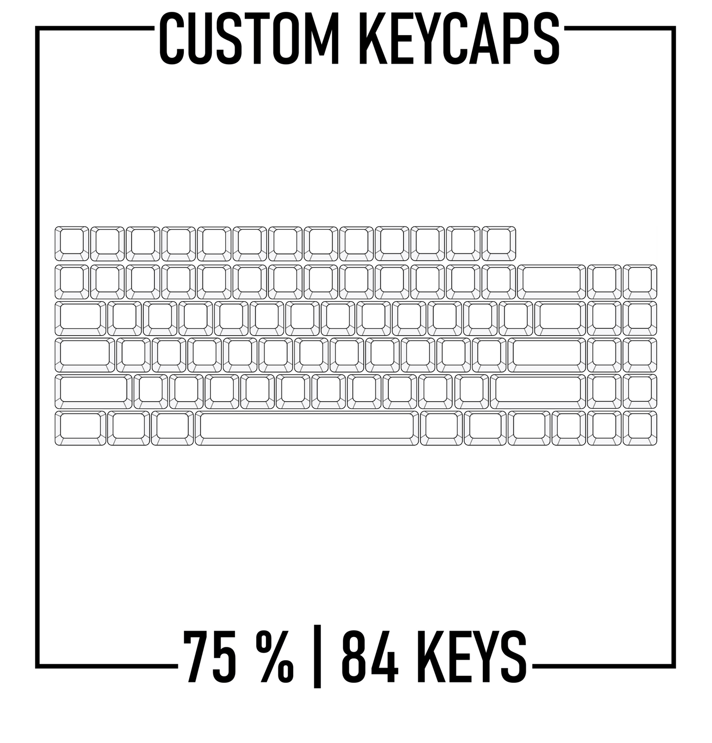 Design Studio - 75% Keyboard Custom Keycap set ( ANSI )