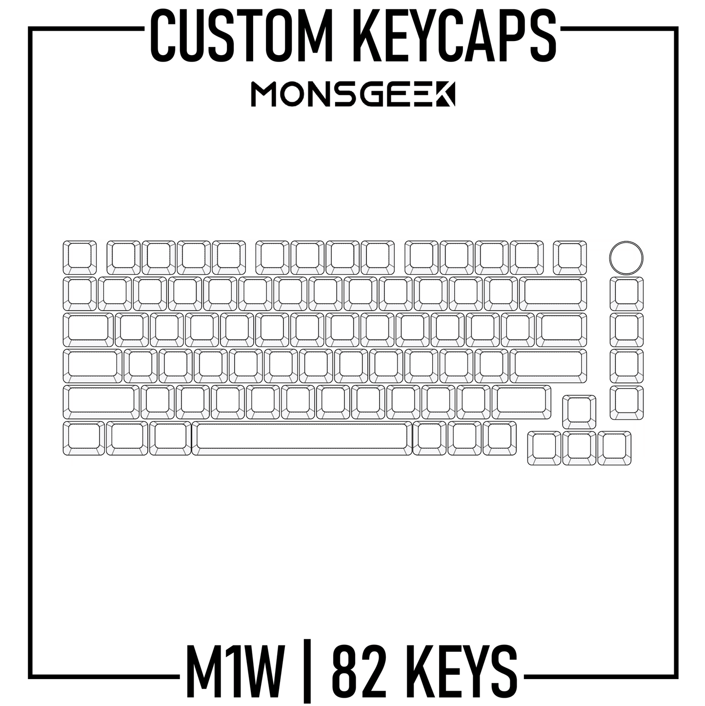 Design Studio - Monsgeek M1W Custom Keycaps Set | PBT Keycaps