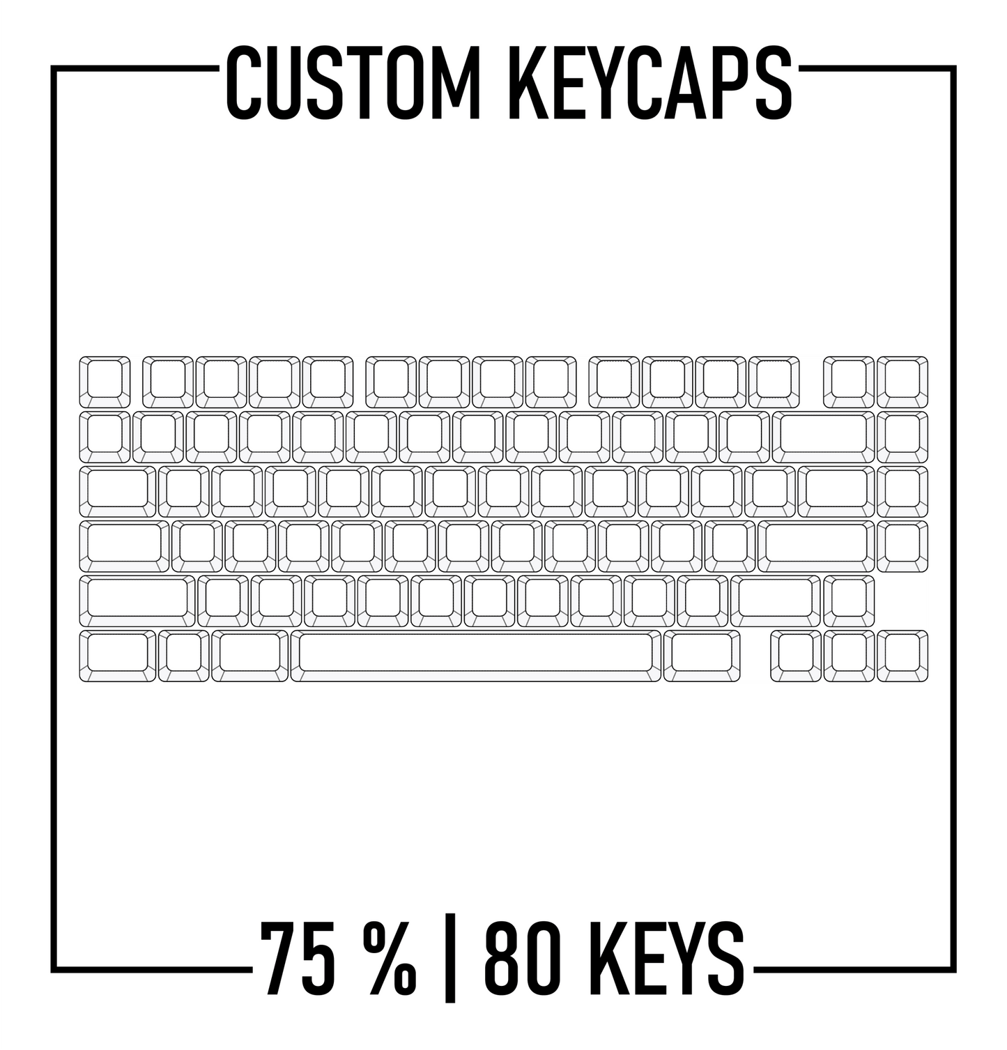 Design Studio - Zoom75 Custom Keycaps Set | PBT Keycaps 80 keys