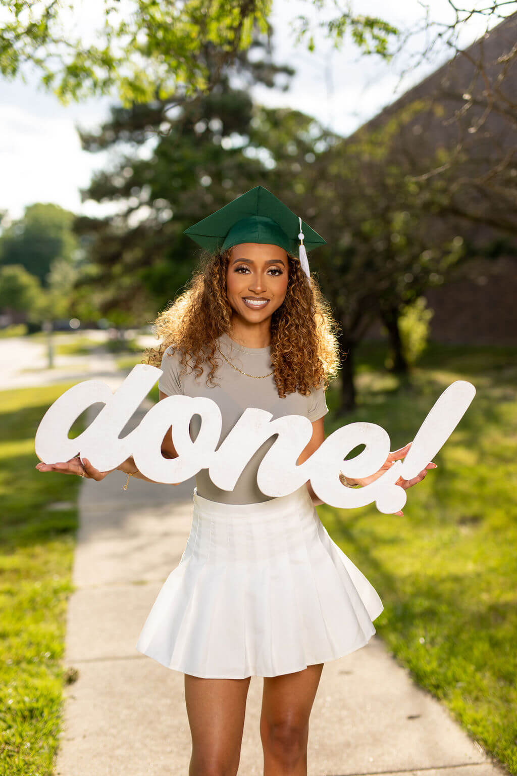 Giant 3-Foot Wood "Done!" Graduation Photo Prop | "Love this piece! So fun!"