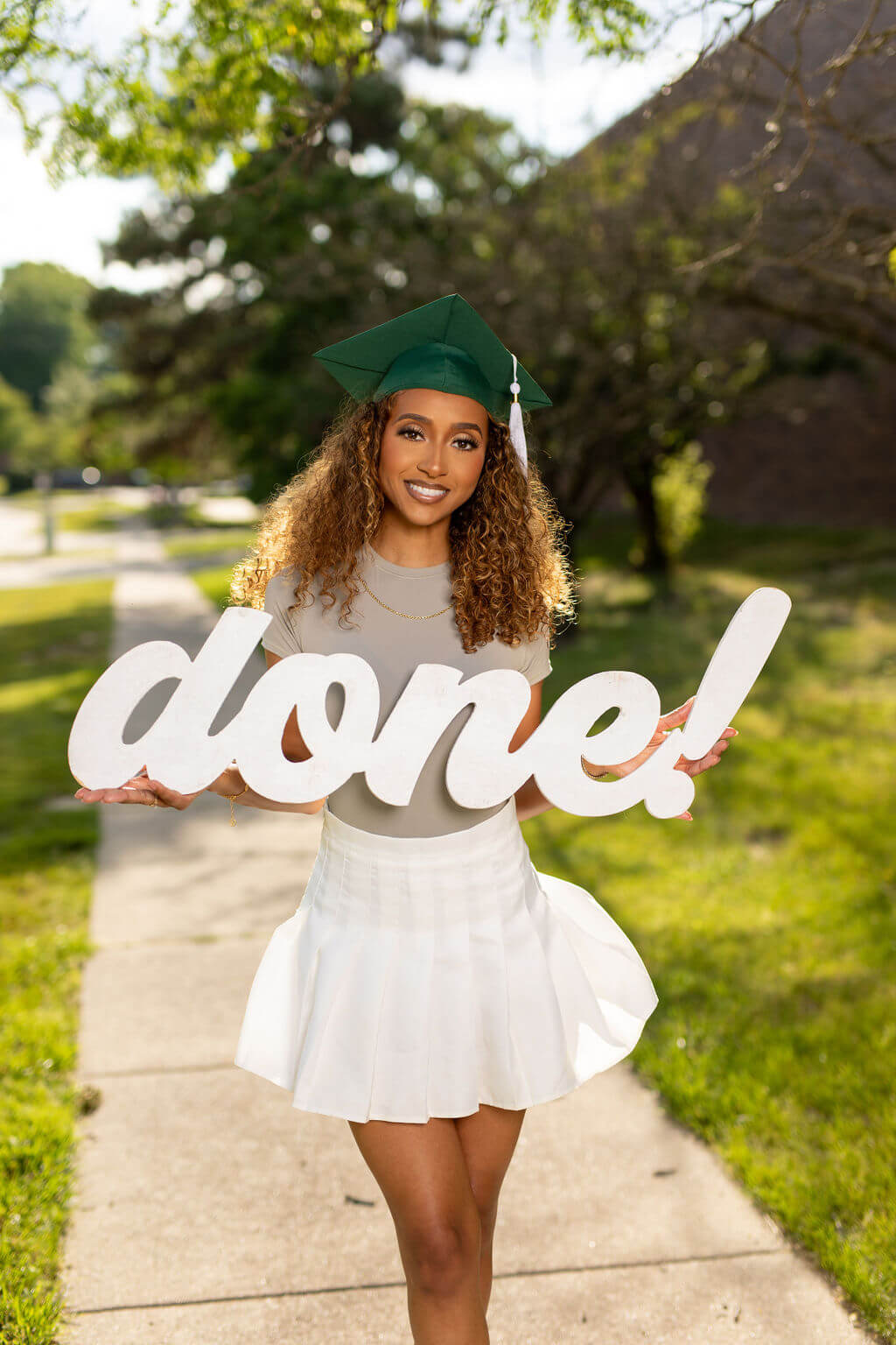 Giant 3-Foot Wood "Done!" Graduation Photo Prop | "Love this piece! So fun!"