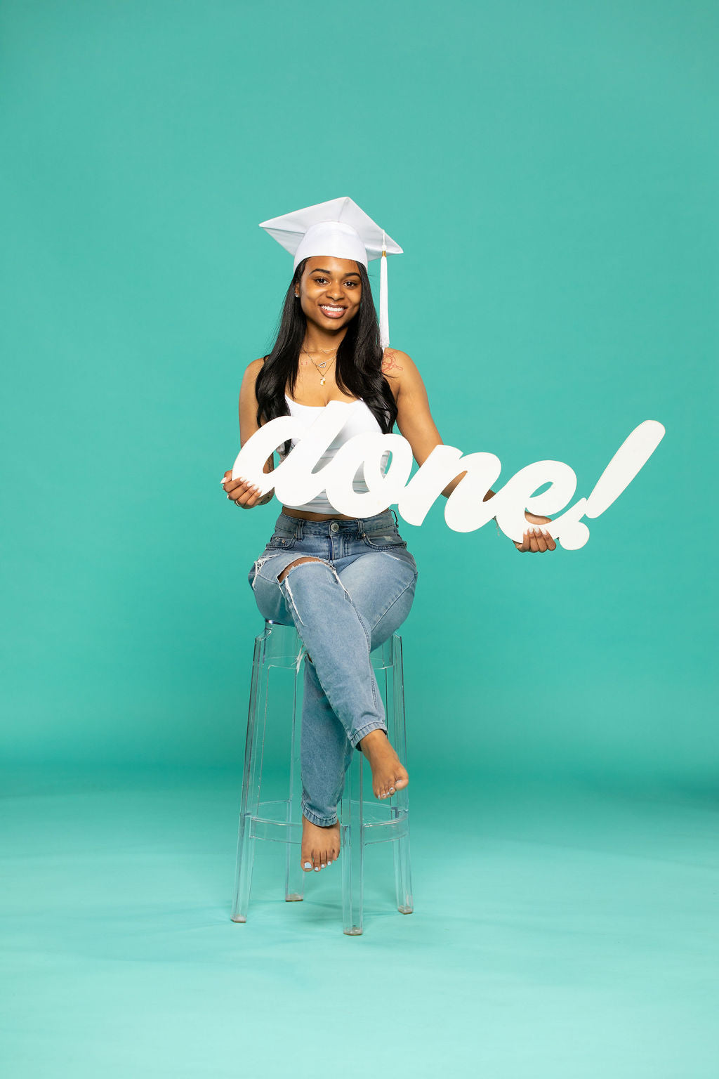 Giant 3-Foot Wood "Done!" Graduation Photo Prop | "Love this piece! So fun!"