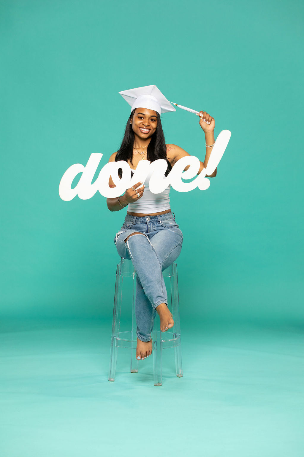 Giant 3-Foot Wood "Done!" Graduation Photo Prop | "Love this piece! So fun!"