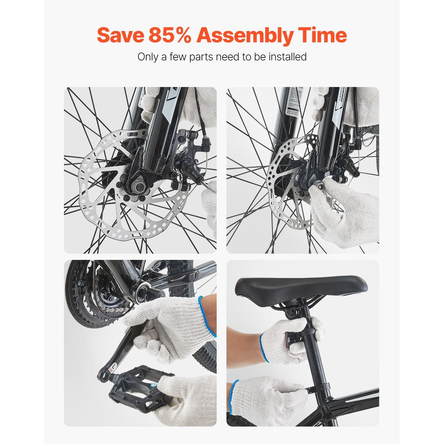 Mountain Bike, 29 inch MTB Bicycle with Front Suspension, 21 Speeds SHIMANO Twist Shifting, Comfort Saddle, Dual Disc Brakes, Aluminum Alloy Frame, Adult Sport Cycling Bicycle Trail Snow