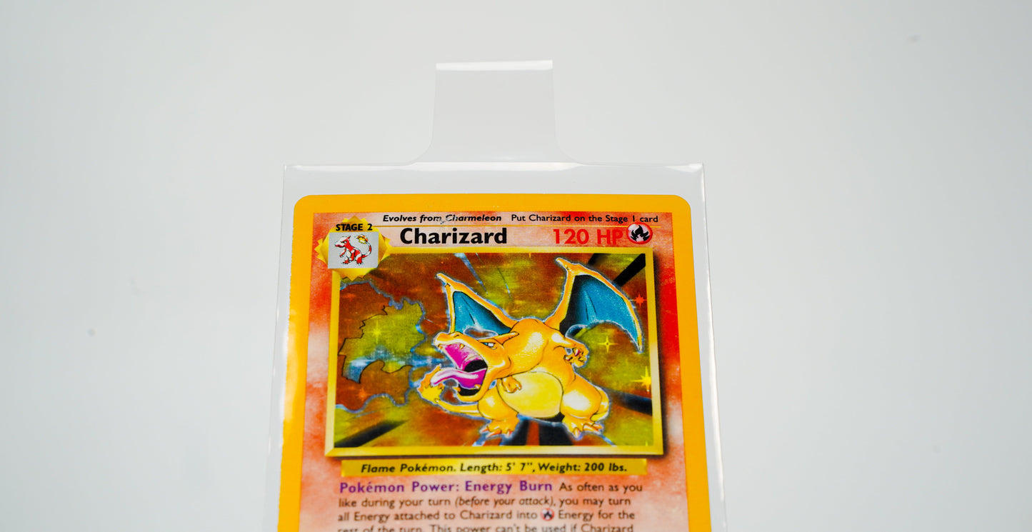 Premium Card Sleeves with 20mm Pull Tabs - Clear (100 Count)