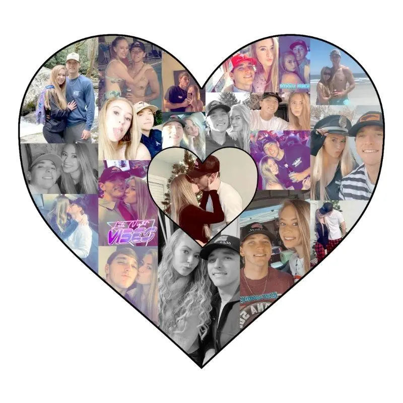 18 Inch Photo Collage Heart | "The Process Was Easy!"