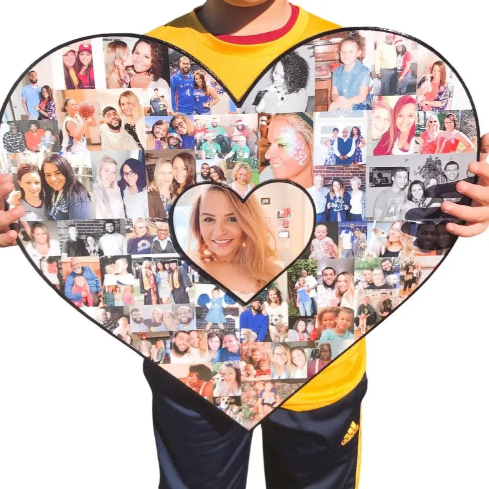 18 Inch Photo Collage Heart | "The Process Was Easy!"