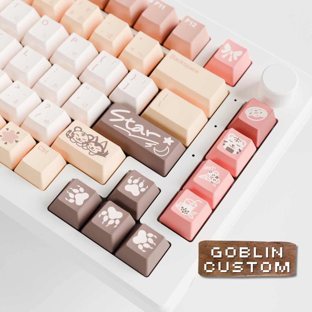 Goblintechkeys Design-For-You | PBT keycap set(Any keyboard size, any layout, any format)