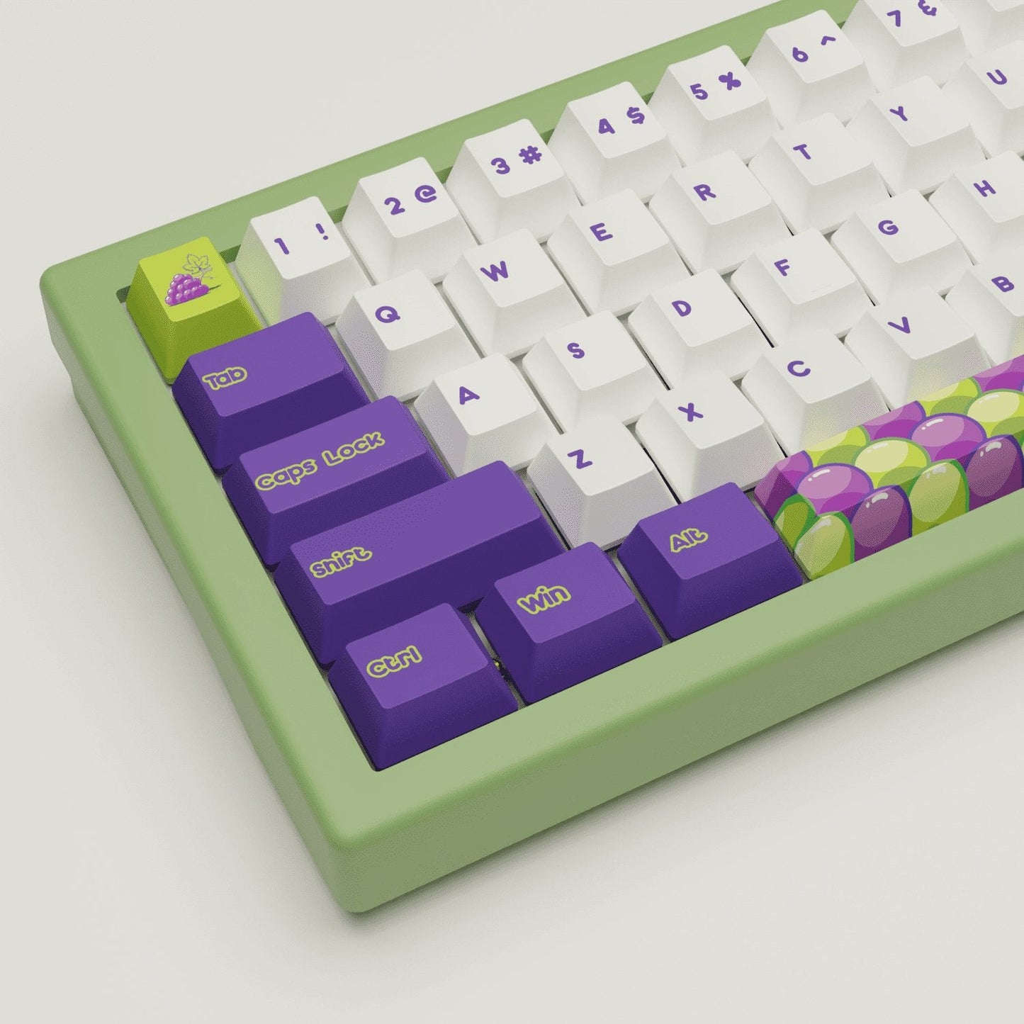 Grape Design Keycaps & Mechanical Keyboard