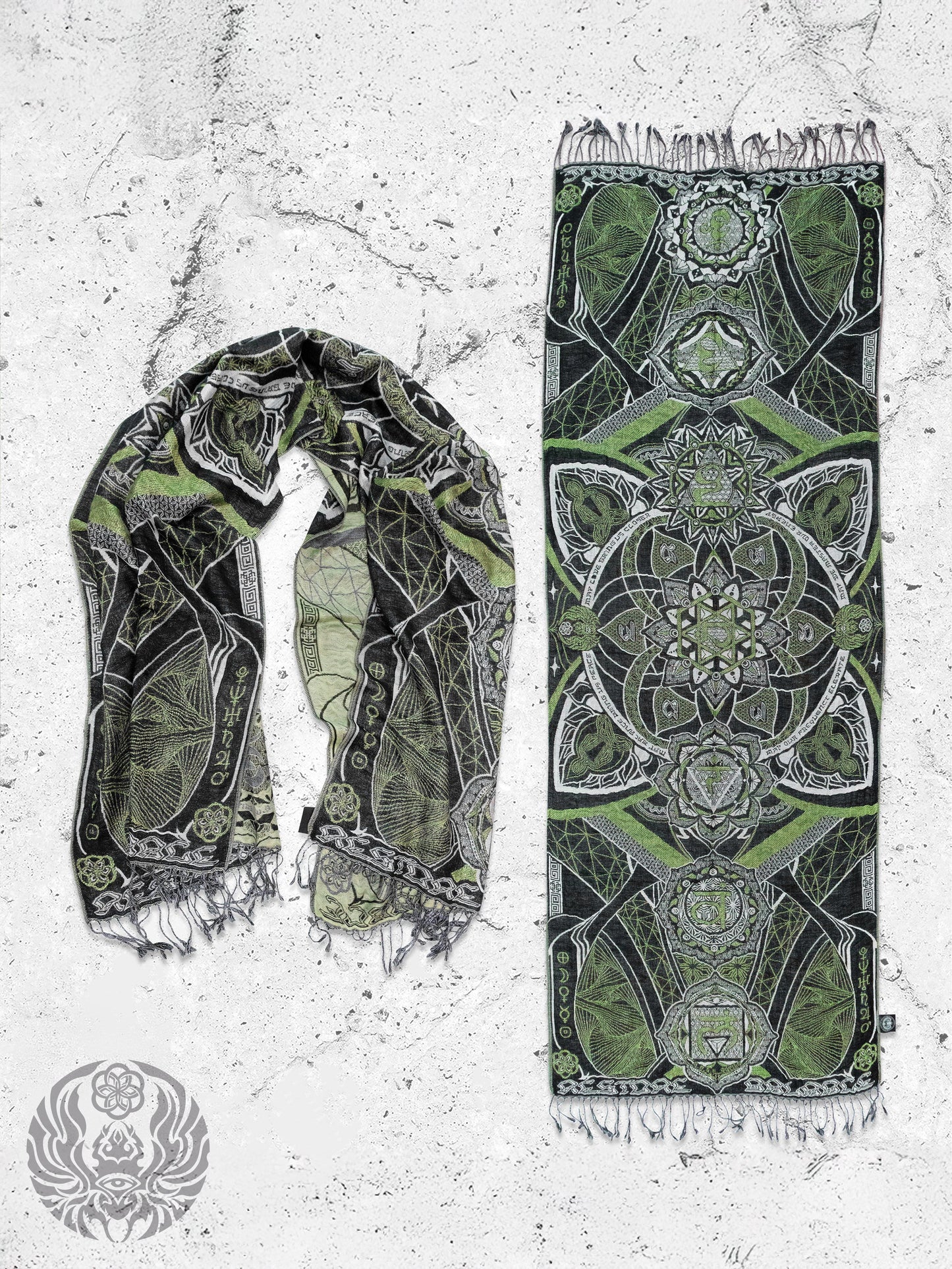 HARMONY HEALS • GREEN MINT Festival Shawl