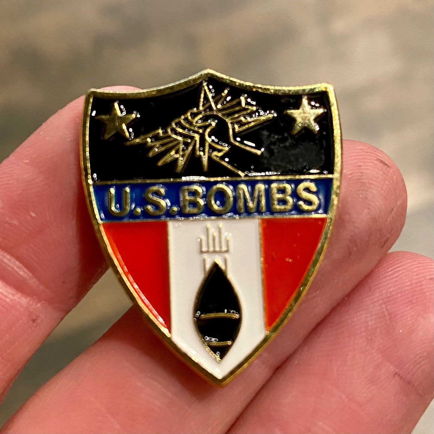 US BOMBS Shield Pins