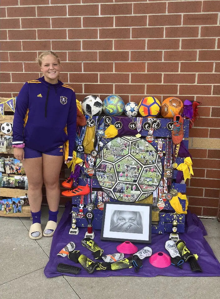 15 Inch Soccer Ball Collage | "An amazing Senior Night gift!"
