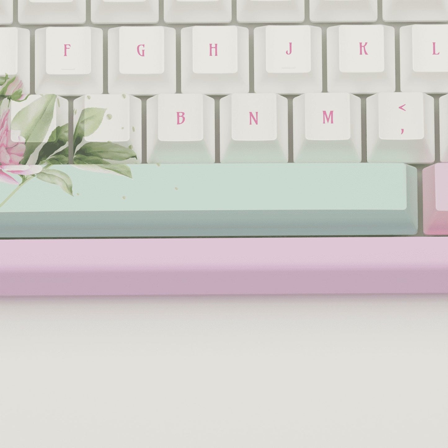 Peony Design Keycaps and Mechanical Keyboard