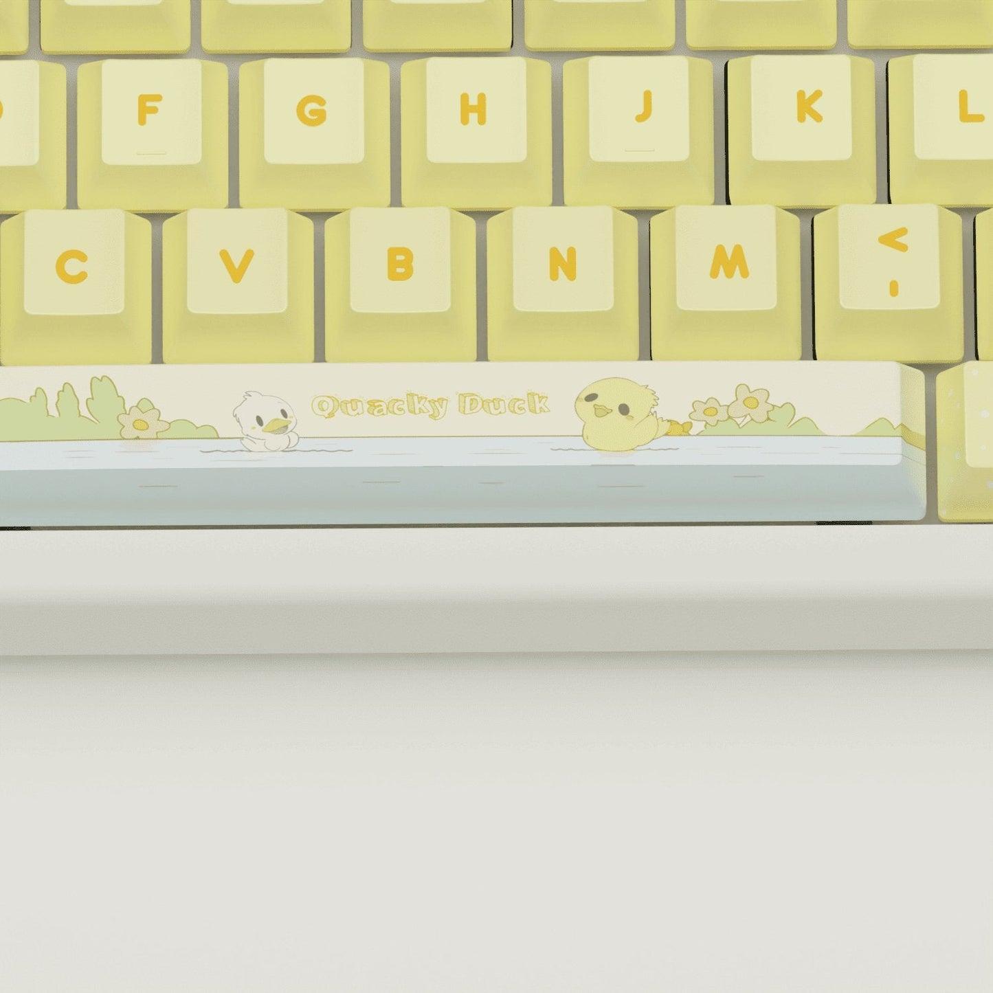 Quacky Duck Design Keycaps and Mechanical Keyboard