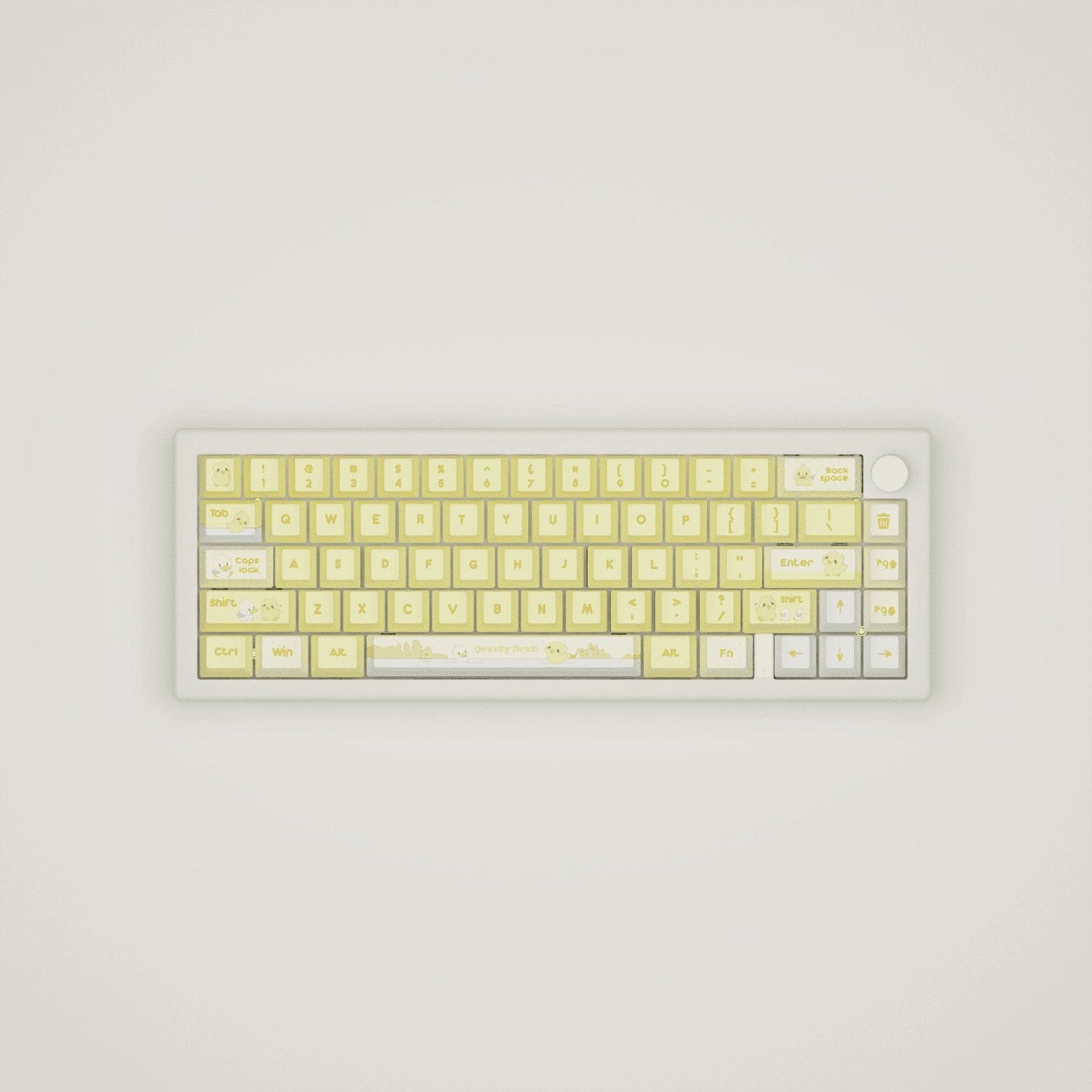 Quacky Duck Design Keycaps and Mechanical Keyboard