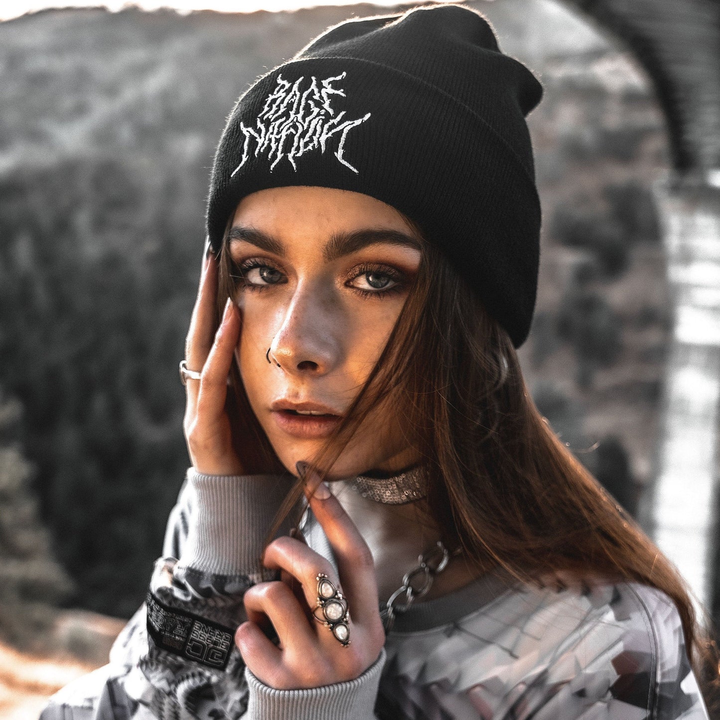 END THE HATE V1 • Knit Beanie