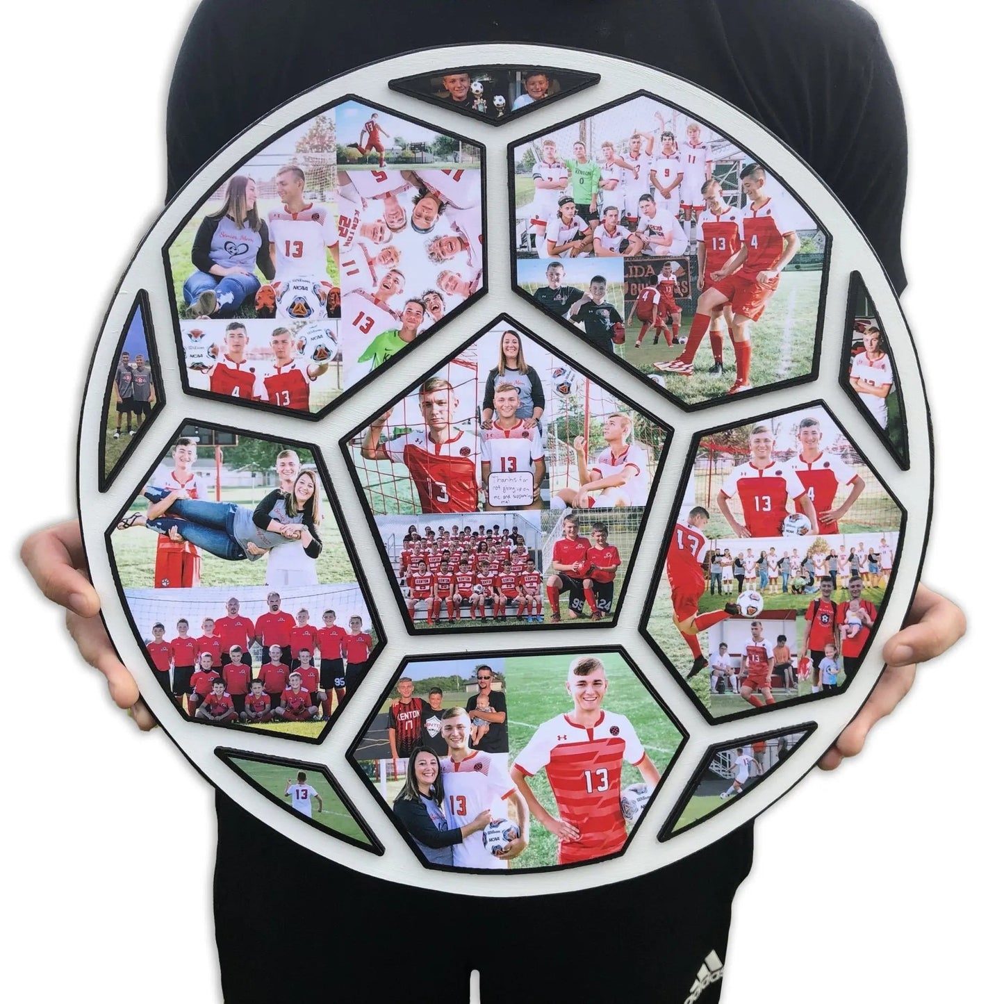 15 Inch Soccer Ball Collage | "An amazing Senior Night gift!"