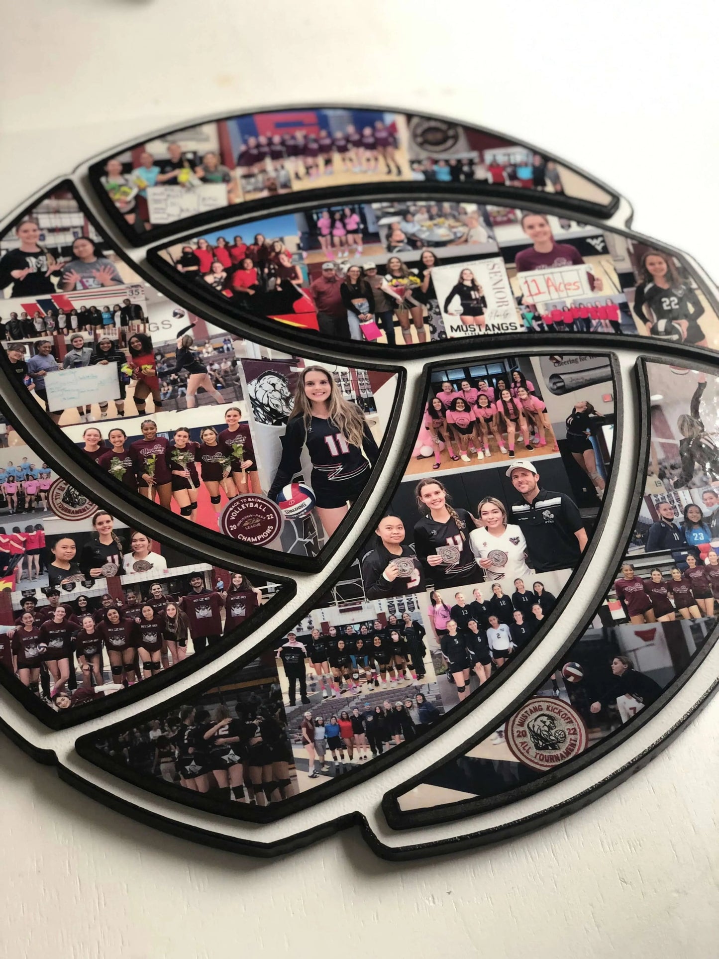 15 inch Volleyball Collage Gift | "Made to Perfection!"