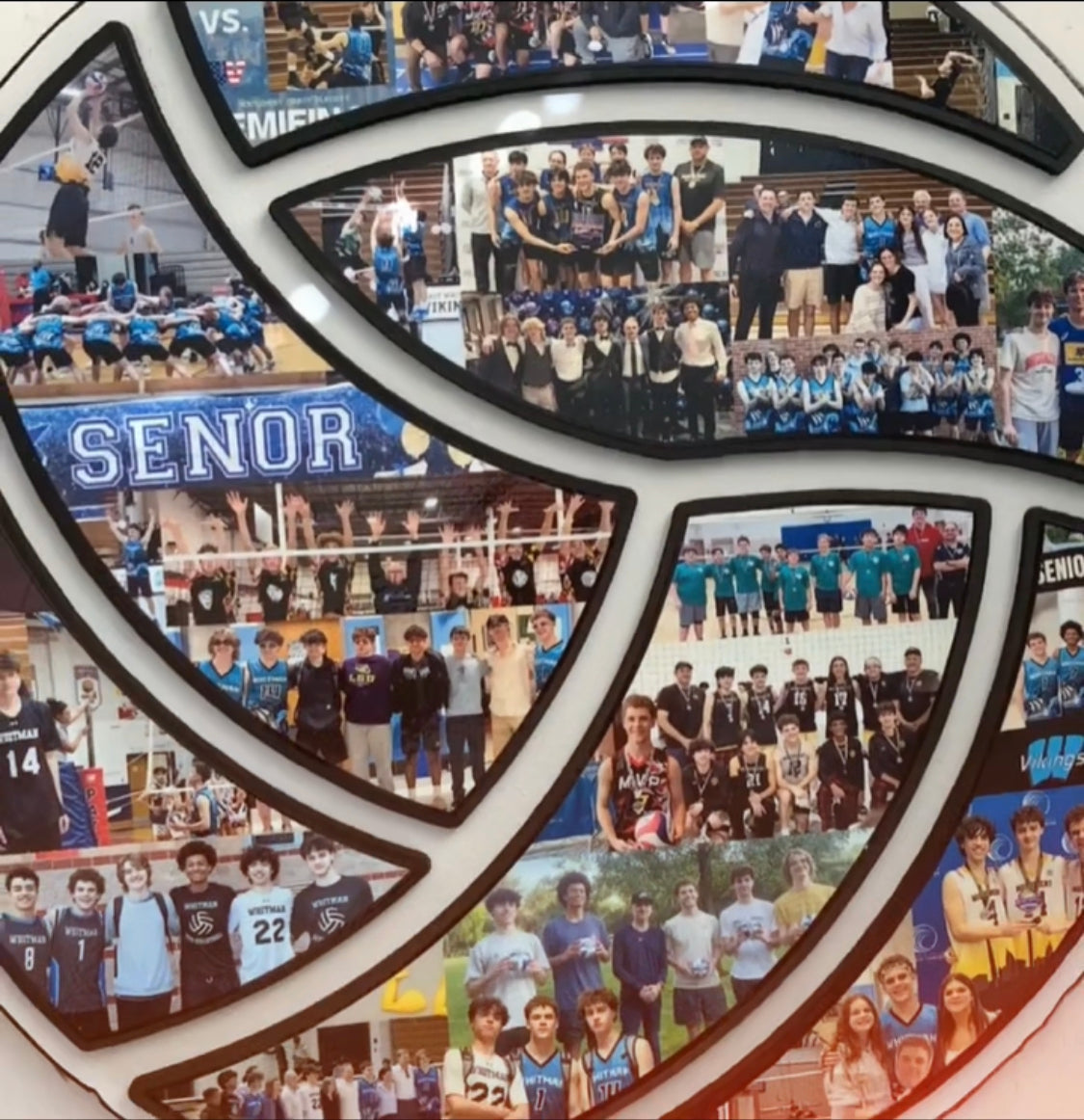15 inch Volleyball Collage Gift | "Made to Perfection!"