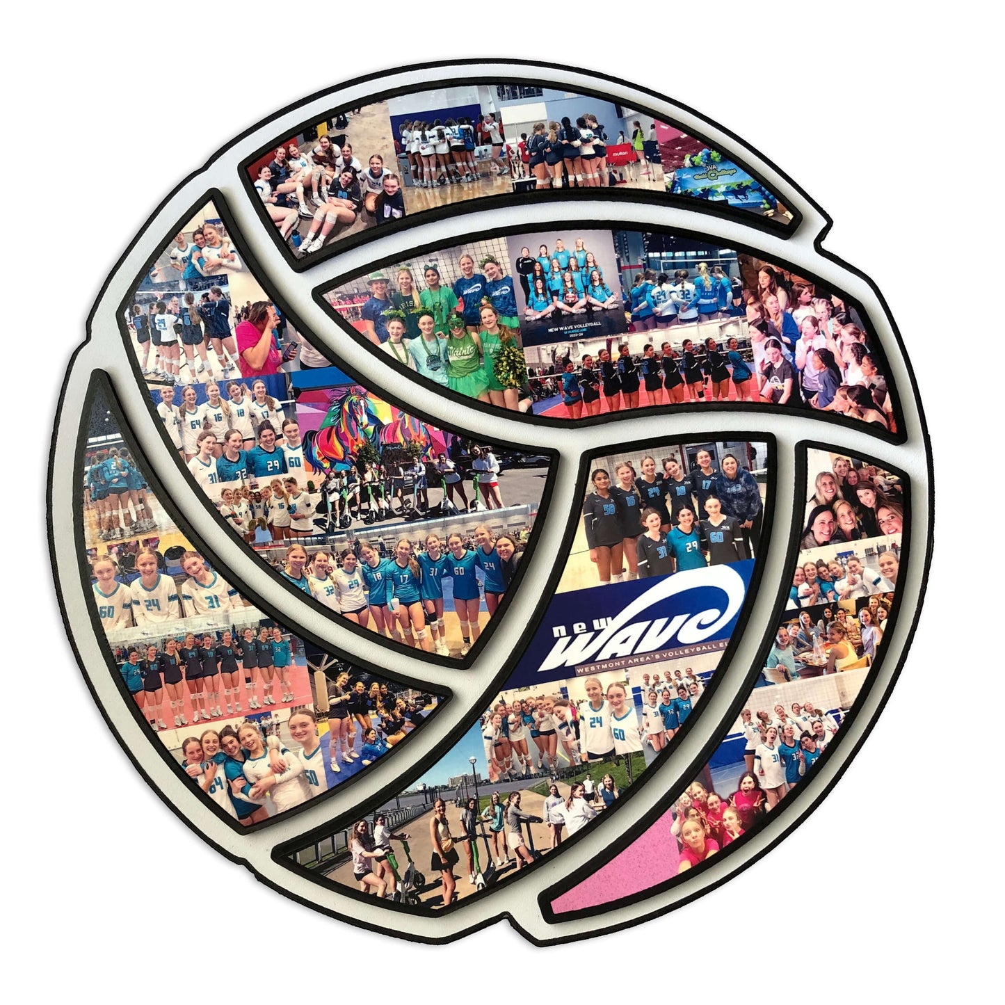 15 inch Volleyball Collage Gift | "Made to Perfection!"
