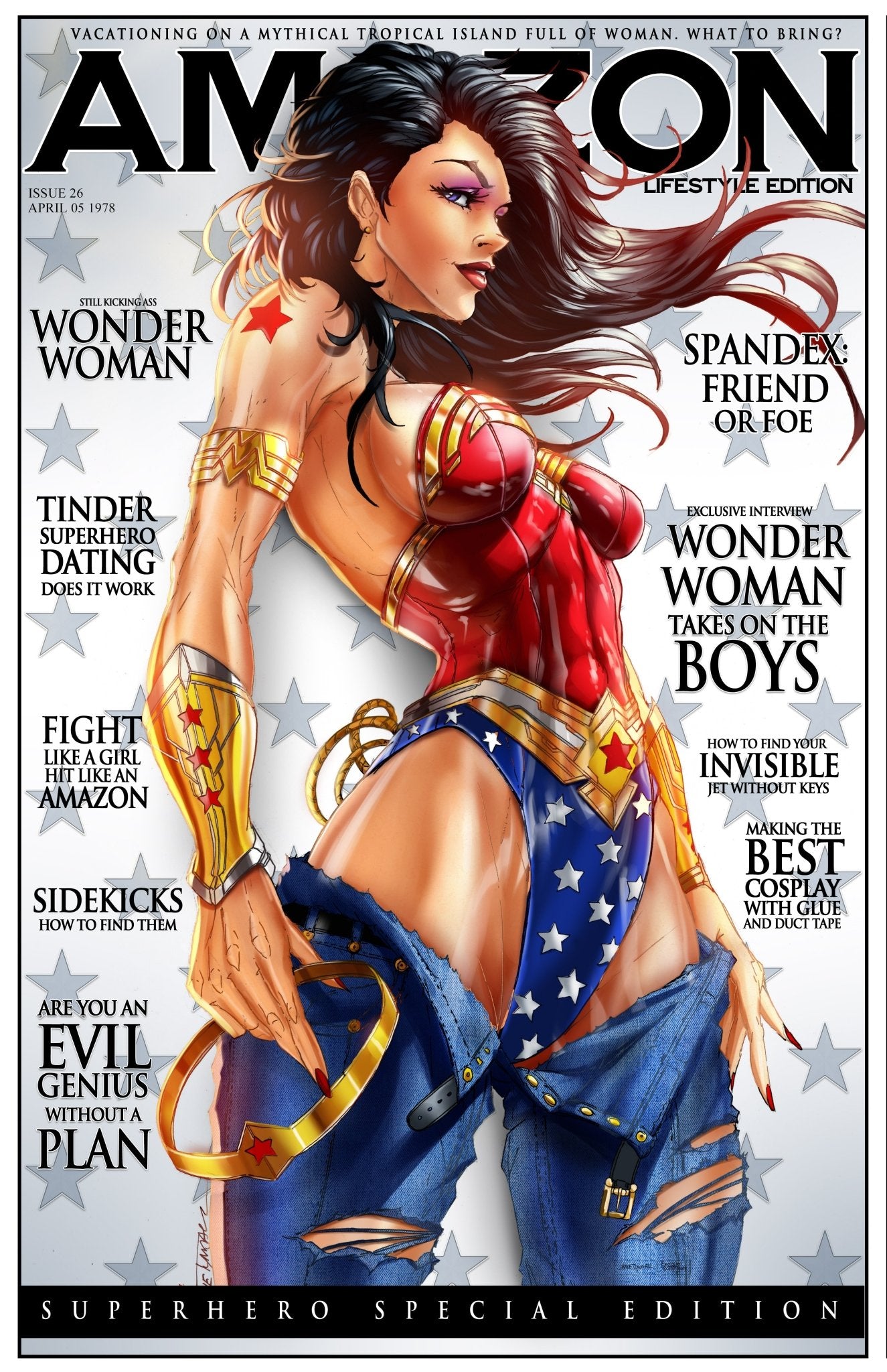 Wonder Woman Amazon Magazine Print - House of velmora